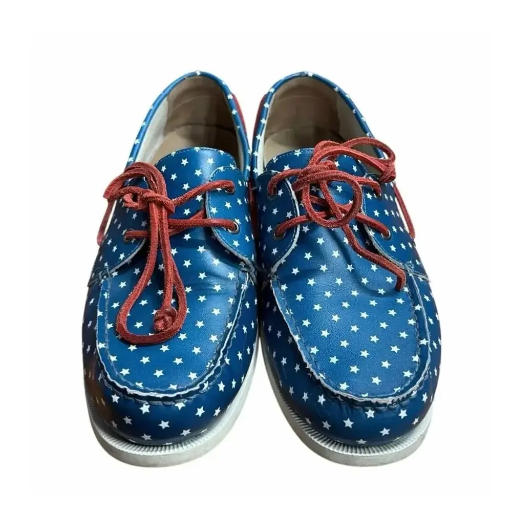 Froats Star Spangleds Boat Shoes 10.5 Americana Preppy